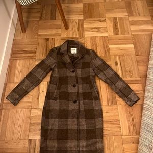 Abercrombie & Fitch Women’s Wool-Blend Dad Coat